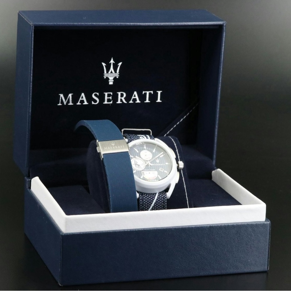 Maserati Trimarano Yacht Timer Limited Edition Quartz Wristwatch. W/tags & box.